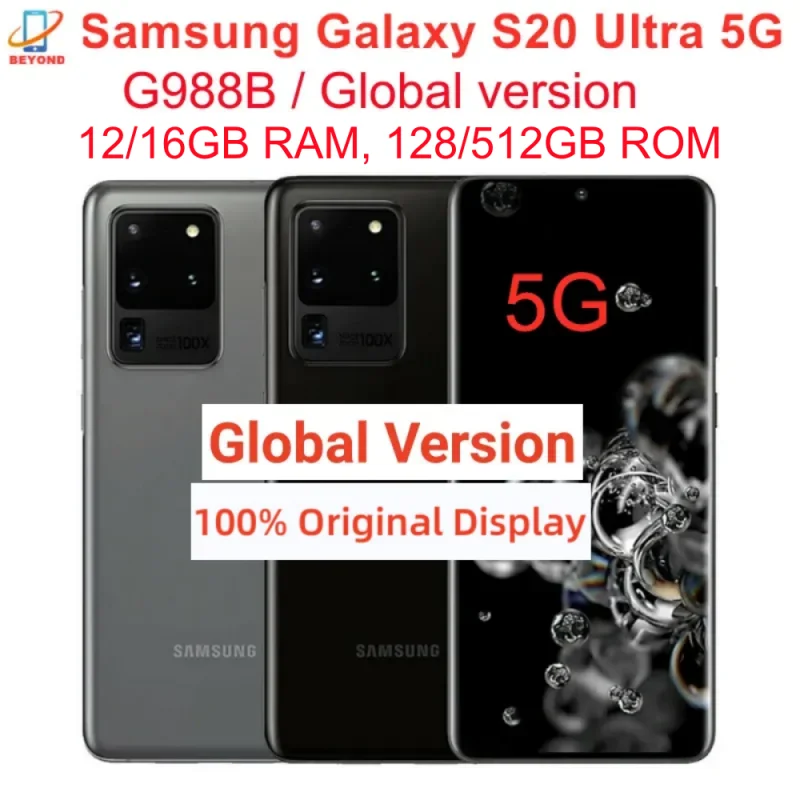 Samsung Galaxy S20 Ultra 5G G988B/DS Global Version Original 6.9