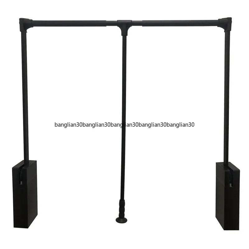 Wardrobe Lifting Clothes High Cabinet Telescopic Lifting Hanger Tie Double Buffer Automatic Return Pull-down Clothes Rod