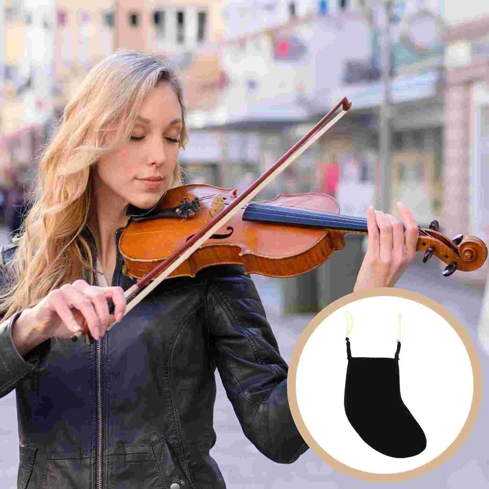 Chin Rest Pad Violin Parts Multi-function Shoulder Flannel Cheek Supplies Skin-friendly Holder Lint