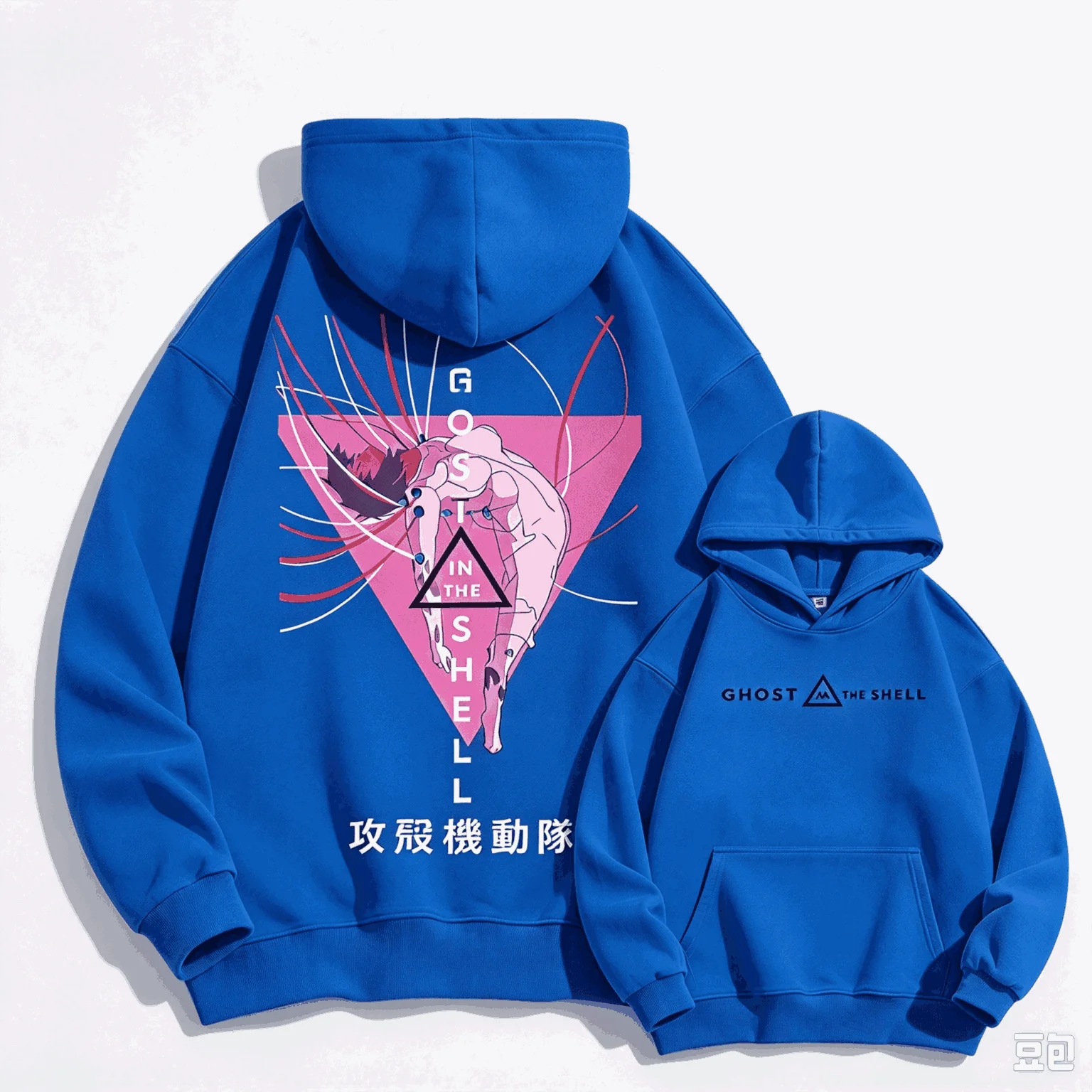Ghost in the Shell Print hoodies Casual Loose Oversized Unisex sweatshirt Sports Graphic Retro Fashion Comfortable high quality