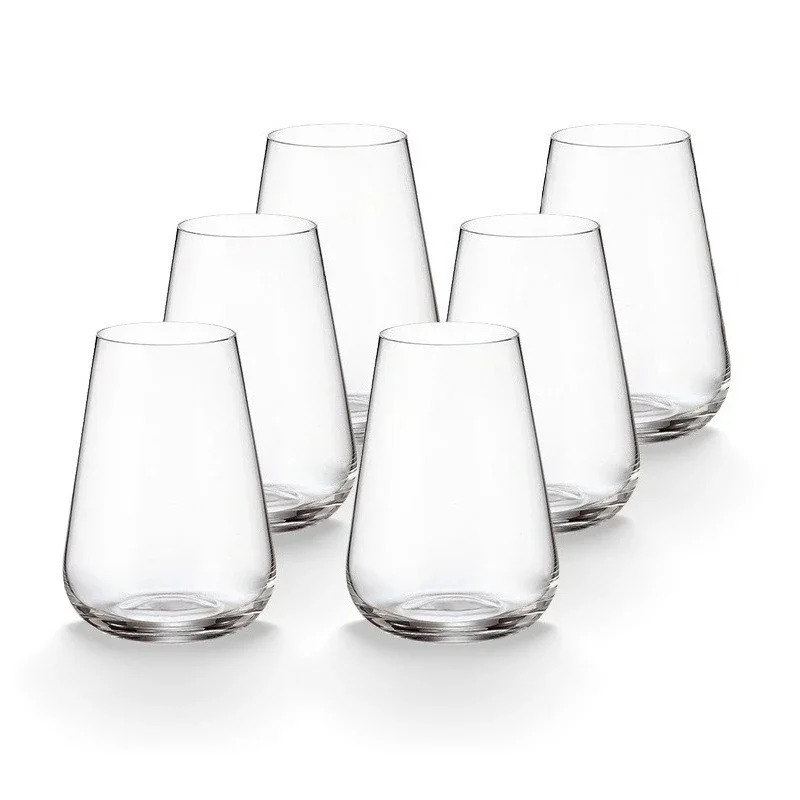 

Non-lead transparent crystal water cup heat-resistant simple high-end household cup set