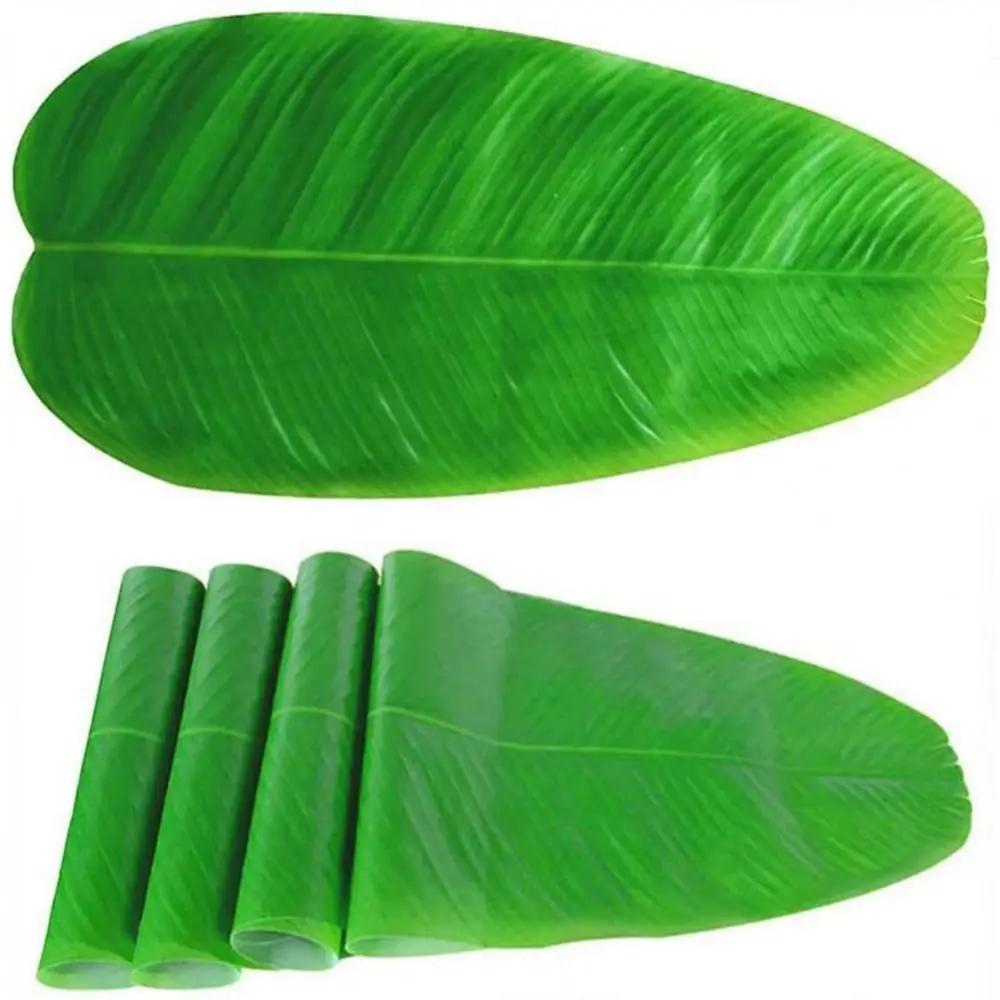 1Pcs Heat Resistant Artificial Banana Leaf Coasters Decor Simulation Table Mats Home Garden Kitchen Placemats
