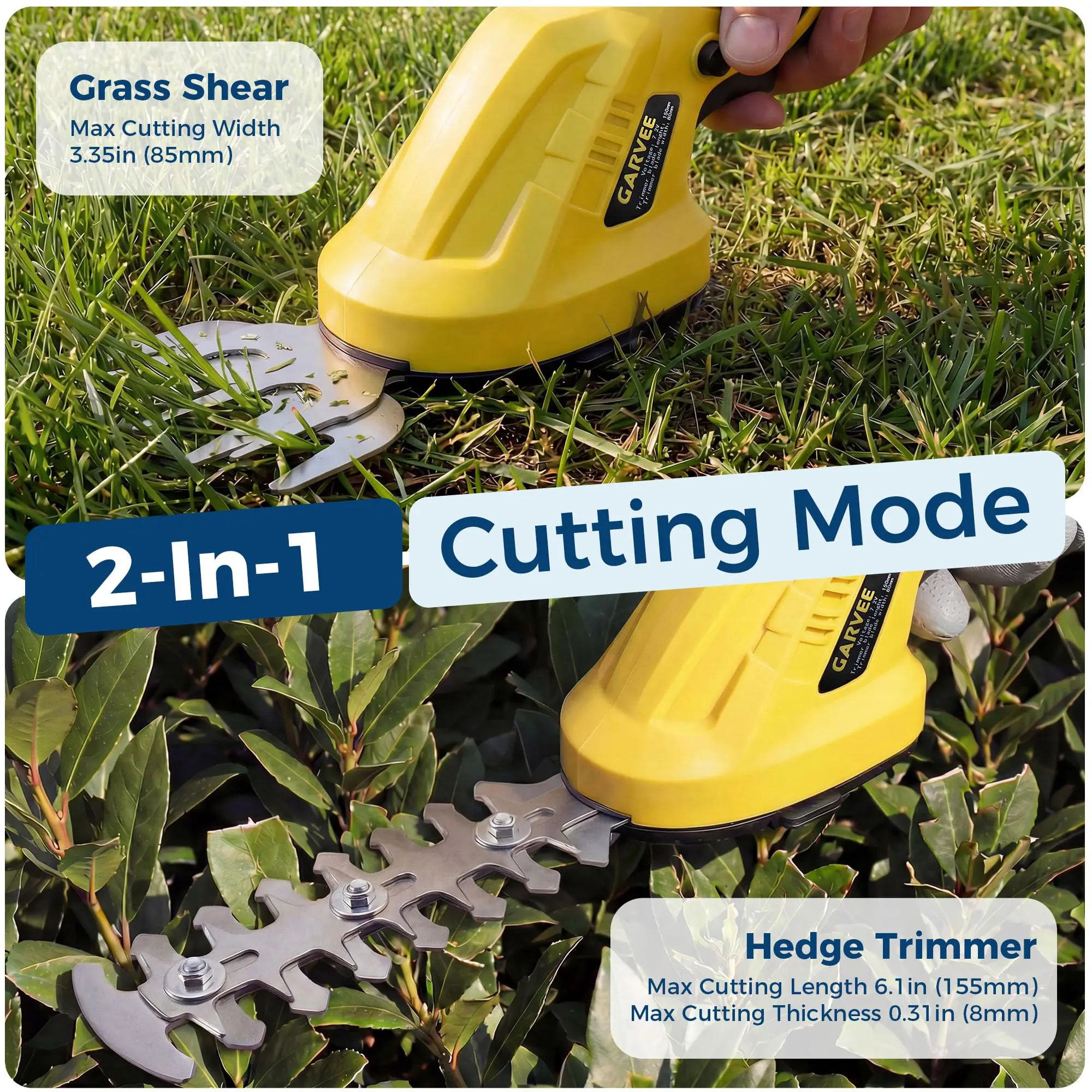 2-in-1 Cordless Grass Shear He - огляд і ціна Hedge Trimmer Cordless