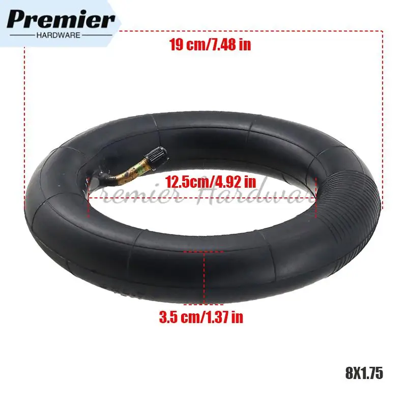Внутренняя трубка 8x1,75 для накачивания шин электрического скутера, легкого накачивания