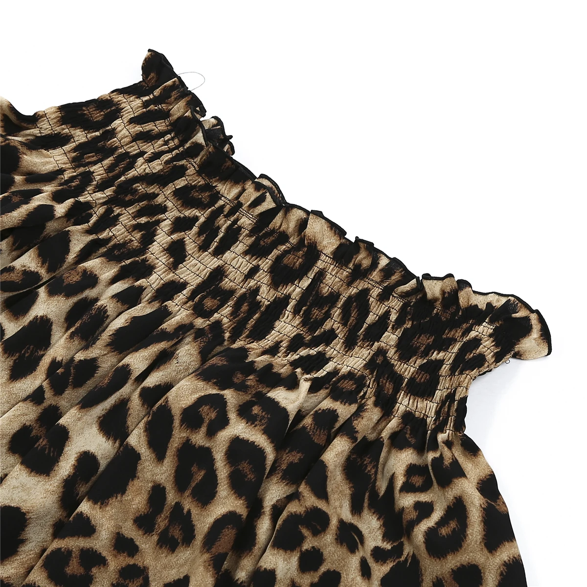 Blusa feminina com estampa leopardo fora do ombro, manga longa, camisa manga lanterna, casual, top solto, sexy