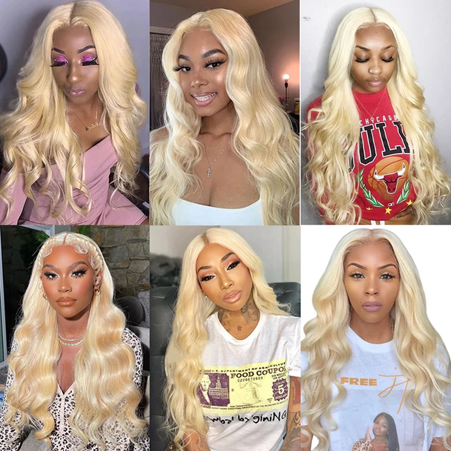 613 Blond 13X6 Hd Transparant Body Wave Lace Front Menselijk Haar Krullend Pruiken Voor Vrouwen Keuze 13X4 Lace Front Human Hair Pruik In De Uitverkoop