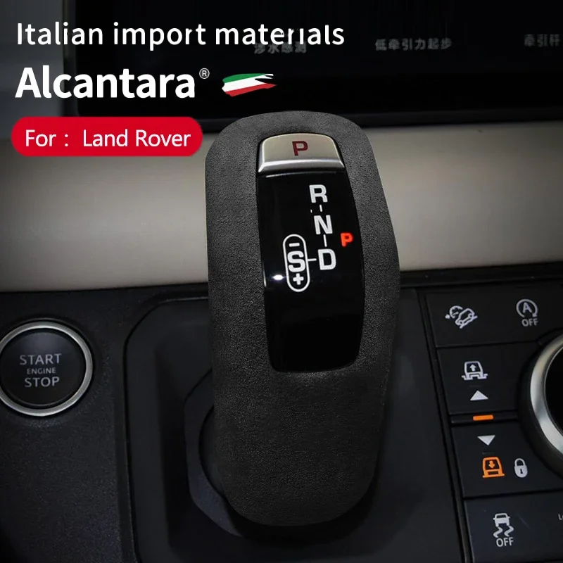 

Alcantara Suede Wrap For Land Rover Defender L663 90 110 2020 2021 2022 2023 Gear Shift Knob Cover Sticker Interior Accessories