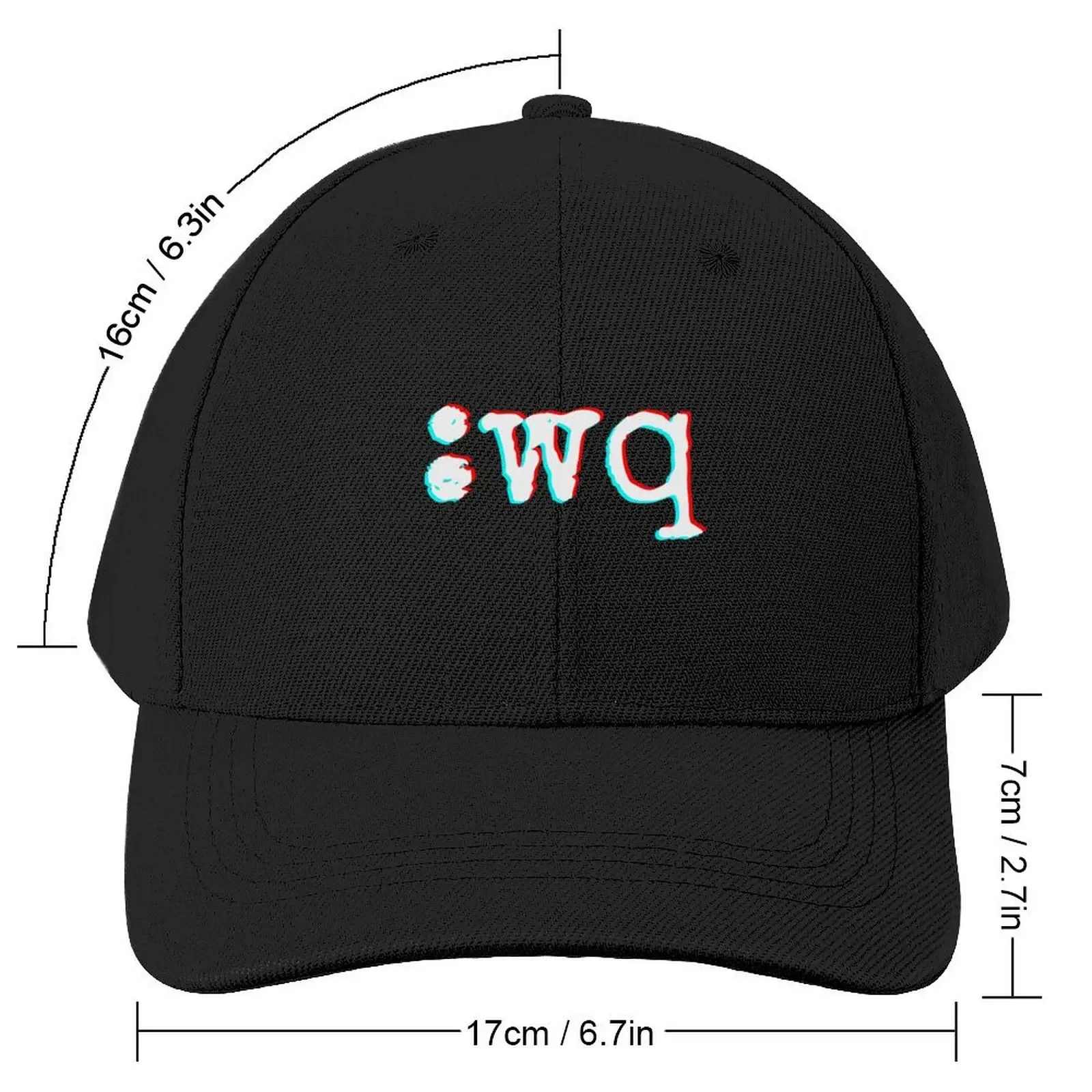 Exit vim :wq Sign pro programmers tip - Funny Baseball Cap sun hat summer hat Women Beach Fashion Men's