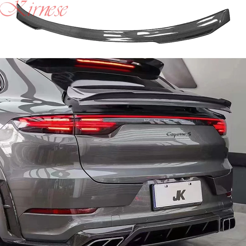 

Carbon Fiber Spoiler For Porsche Cayenne Coupe 2020 2021 2022 High Quality Wing Lip Roof Spoilers