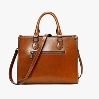 Women Handbag Cross body Shoulder Tote Bag Genuine Leather Shopping Fashion Office Female Real Cowhide Messenger Top Handle Bags - Image 5
