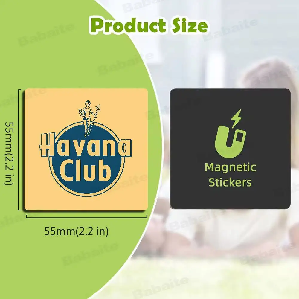 H-Havana C-Club Magnets Personalized Fridge Magnets Custom Magnets for Kitchen Whiteboard Home Decoration Office Gift