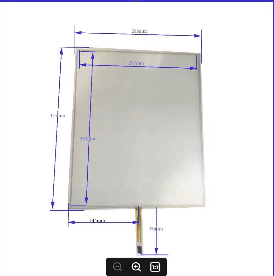 

355mm*288mm 17 Inch Touch Screen panels 4 wire resistive USB touch panel overlay kit Free Shipping