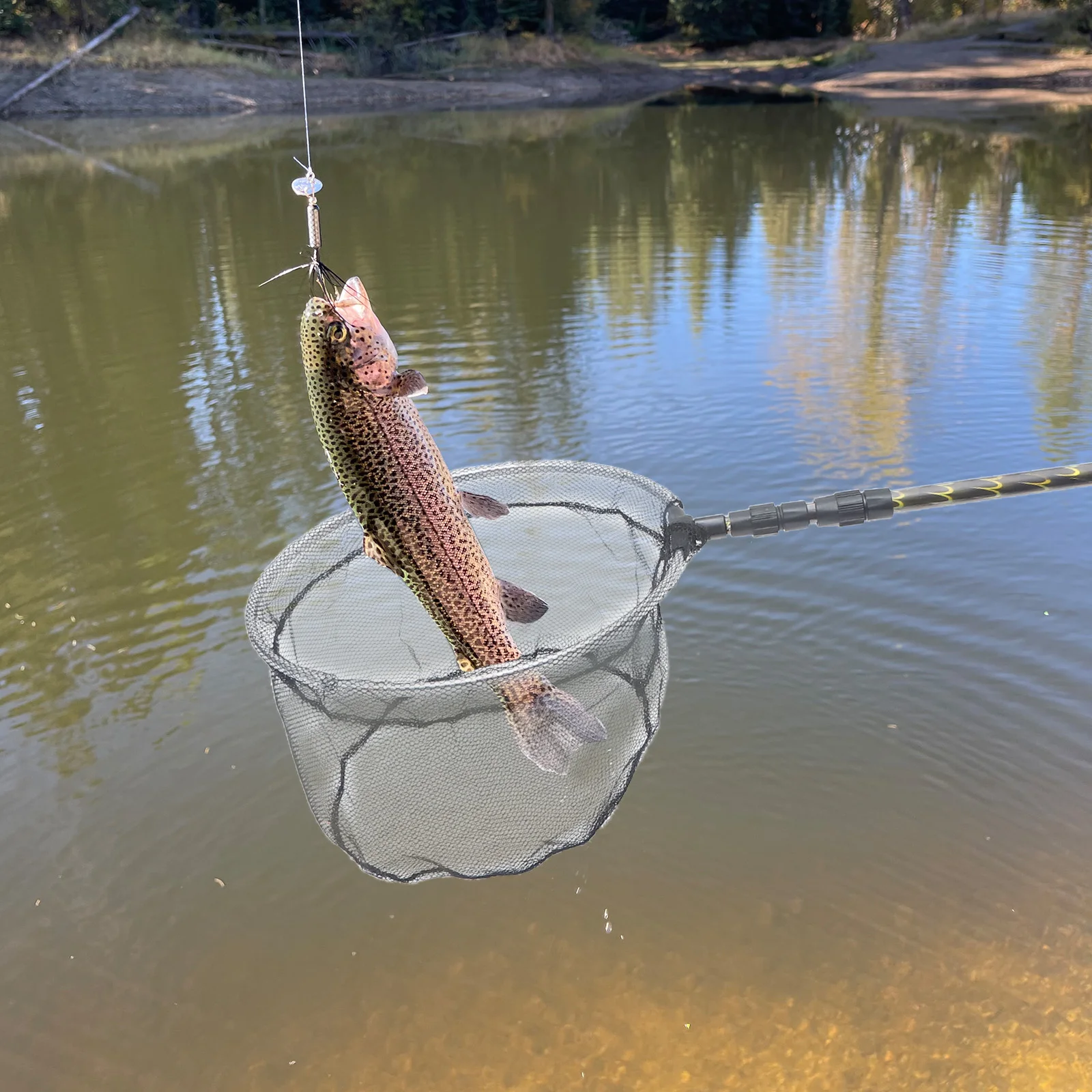 子供用の大型伸縮式漁網,キャンプ用の魚を捕まえるための淡水魚網