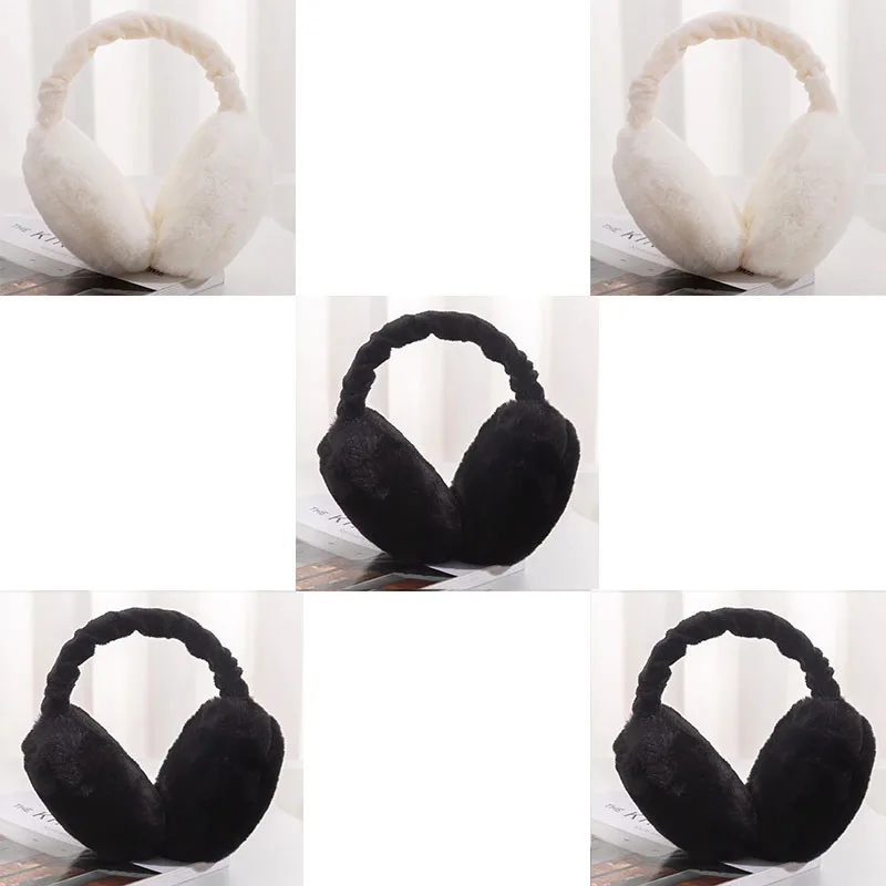 5/2/1pcs Soft Plush Ear Warmer Winter Warm for Women Men Fashion Solid Color Earflap Outdoor Cold Protection EarMuffs Ear Cover