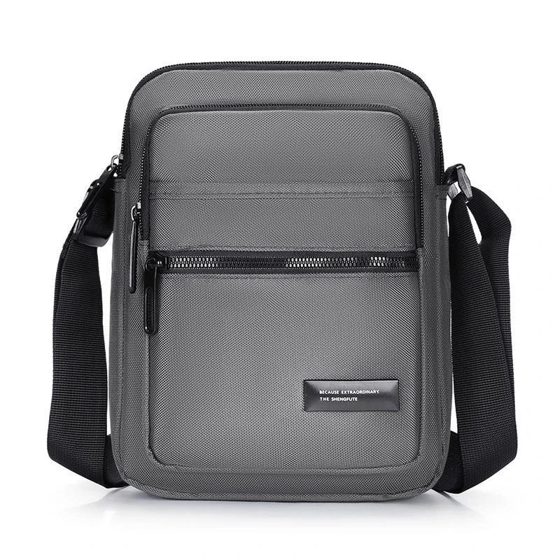 

Мужская нейлоновая сумка через плечо, повседневная многослойная сумка с карманом на молнии, модный рюкзак на слинге, дорожная мужская сумка на плечо
