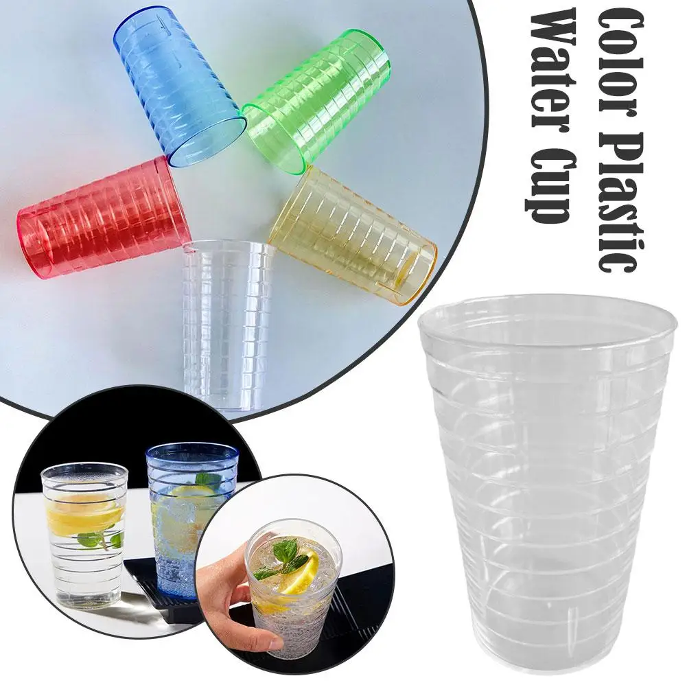 Transparent Water Cup Household Acrylic Light Luxury Layer Single Tea Toothbrush Large Cup Coffee Juice Milk Mugs Capacity V3g8