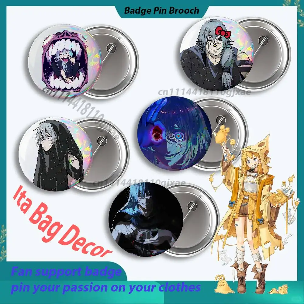 Jujutsu Kaisen Mahito Badges25 32 44 58 75mm Round Cosplay Pin Bag Decor Fans Collect Friends Gifts Brooch Souvenir
