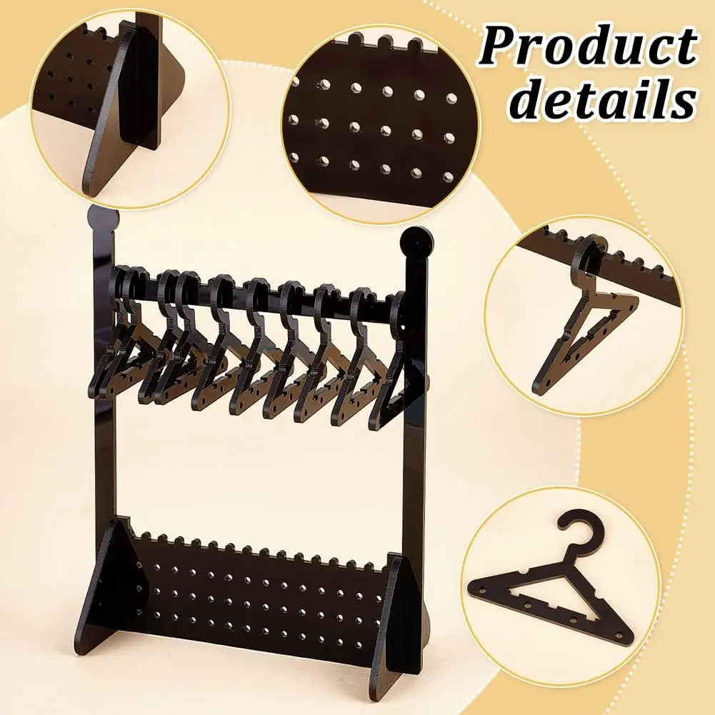 82 Holes Mini Earring Hanger Organizer, Acrylic Jewelry Holder Stand Unique Earring Display Rack for Women Earring Jewelry