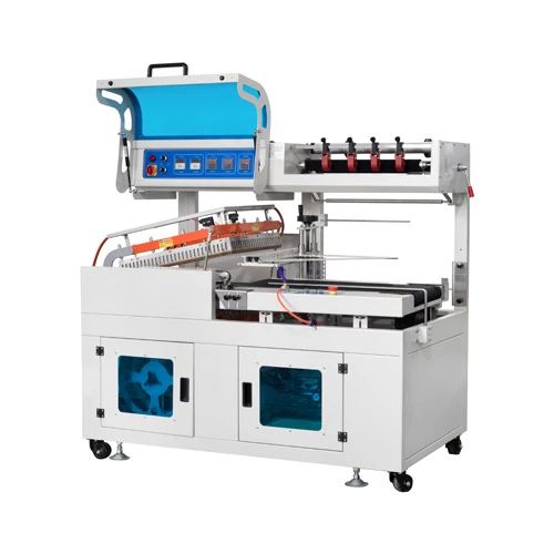 Macchina confezionatrice automatica per avvolgimento termoretraibile Macchina per avvolgere tunnel termorestringente per imballaggio termoretraibile con pellicola PE per lattine di scatole