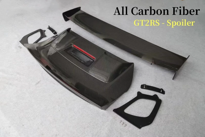 Carbon Fiber FRP Primer Spoiler For Porsche 911 991 GT2RS 2012-2020 Rear Wing Trunk Lip Splitter High Quality Refit Upgrade