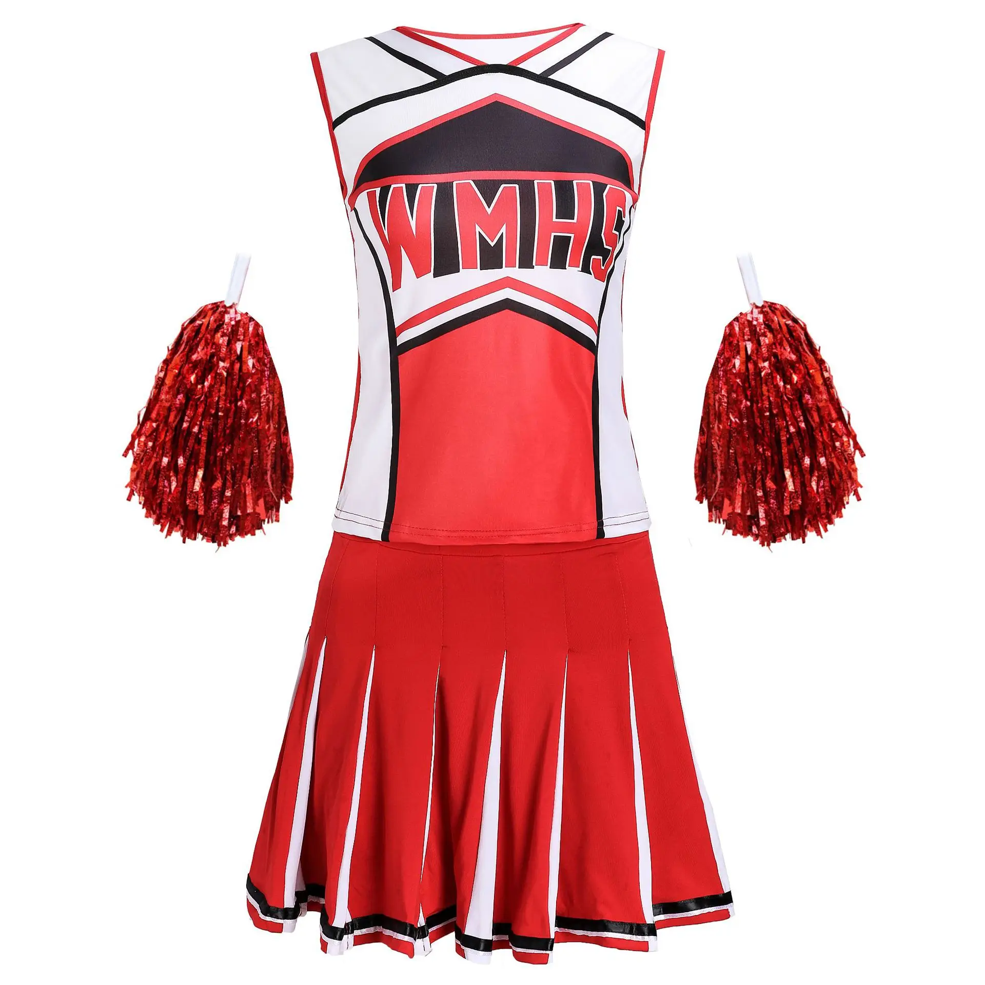 Glee Club Mädchen Cheerleader Kostüm High School Glee Stil Cheerleading Uni Cheerleader Cheer ios Kostüm Kostüm Uniform