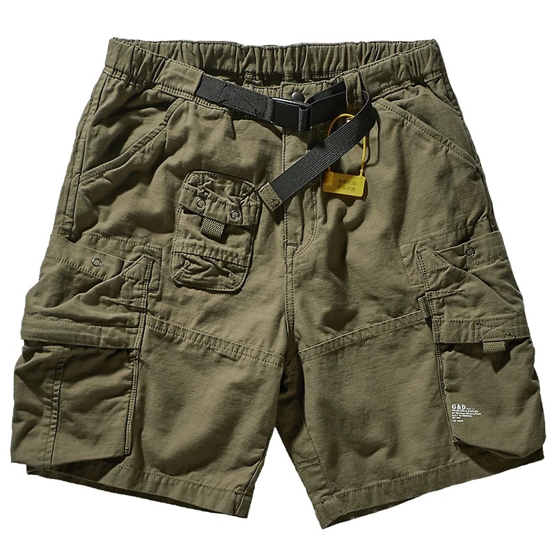 Casual Outdoor Nickel Pants Men's Summer Tide Loose Multi-pocket Cargo Woven Casual Shorts