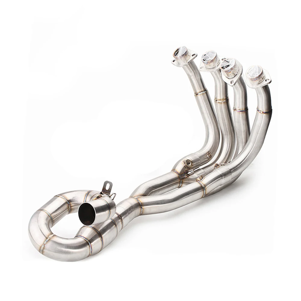 

STLF For YZF R6 2006-2016 Motorcycle Modify Exhaust Stainless Roundabout Front Link Pipe 51mm Interface Connect Muffler Tube