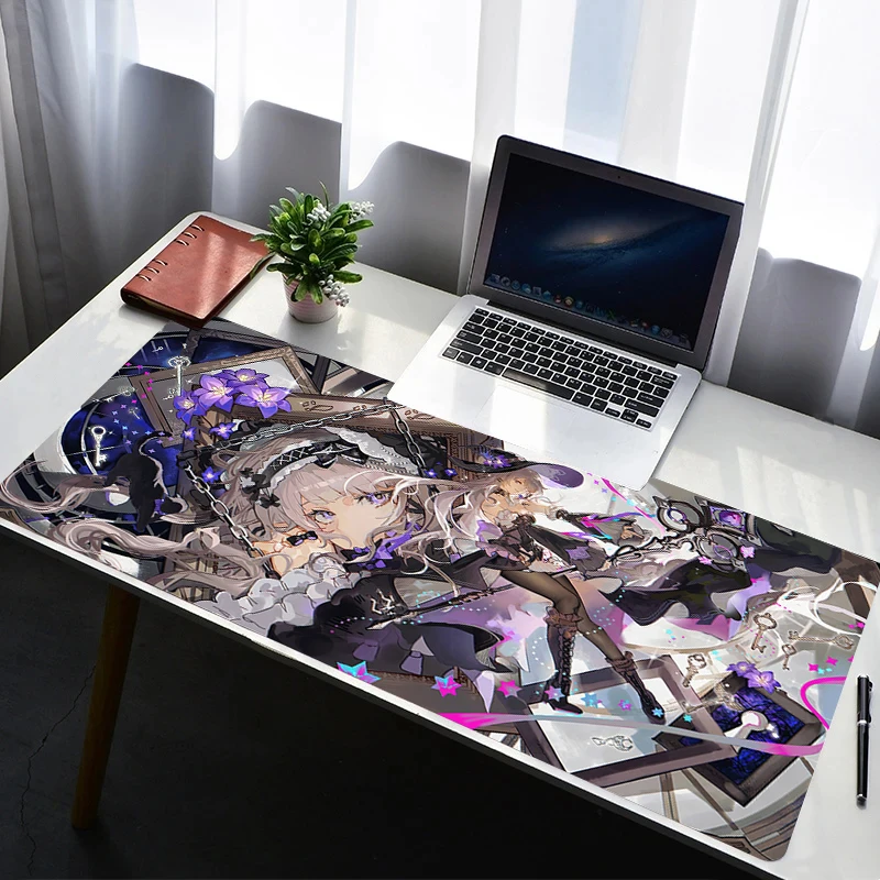 

Mouse Pad H-honkai Star Rail Herta Laptop Rubber Extended Desktop Mat Computer Gamer Mousepad PC Gaming Accessories Keyboard Pad