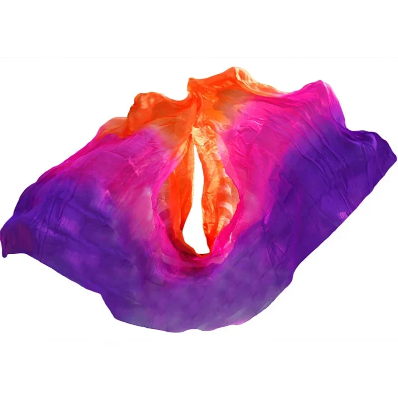 

Belly Dance Silk Veil 100% Real Silk Belly Dance Accessory Hand Scarf Shawls Belly Dancer Performance Practice Clothes Prop