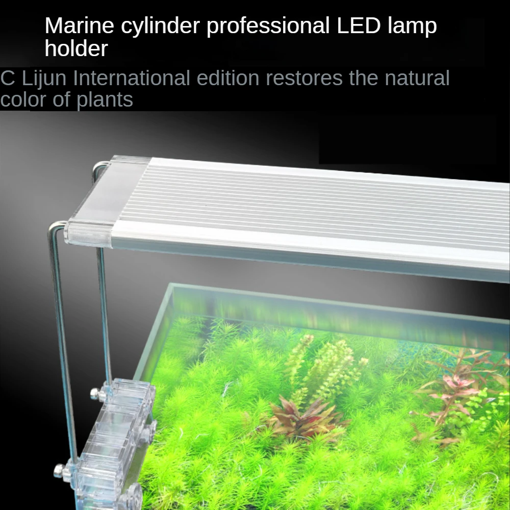 Imagem -02 - Led Fish Tank Iluminação Escurecimento do Toque Água Planta Lâmpada Aquário Planta Lâmpada Liga de Alumínio Suporte Alto Espectro Completo 30120cm