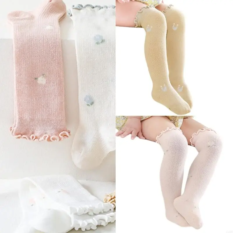 

Knee Length Socks for Girls, Soft and Comfortable Infants Baby Stockings Kids Long Tube Socks for Special Occassion 24BE