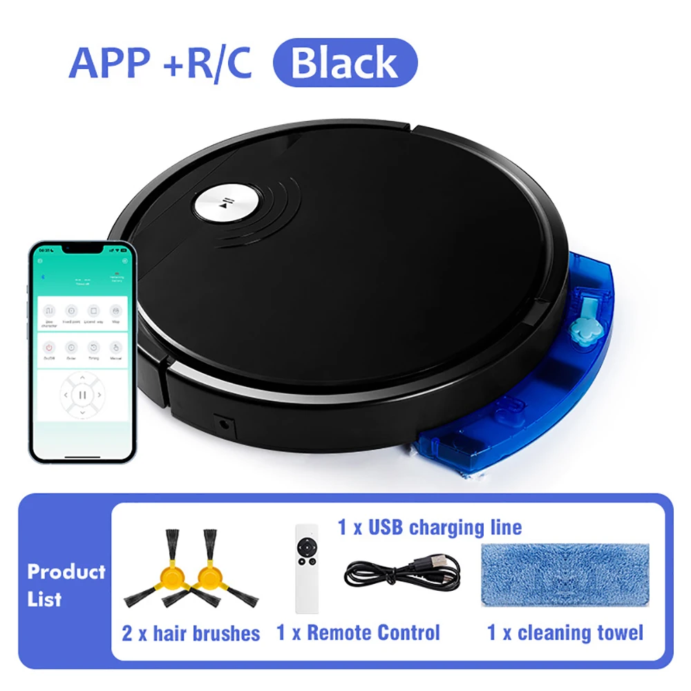 Smart Sweeping Vacuum Cleaner Sweeping Vacuum Mopping USB Charging Remote Control Phone Control Robot Cleaner