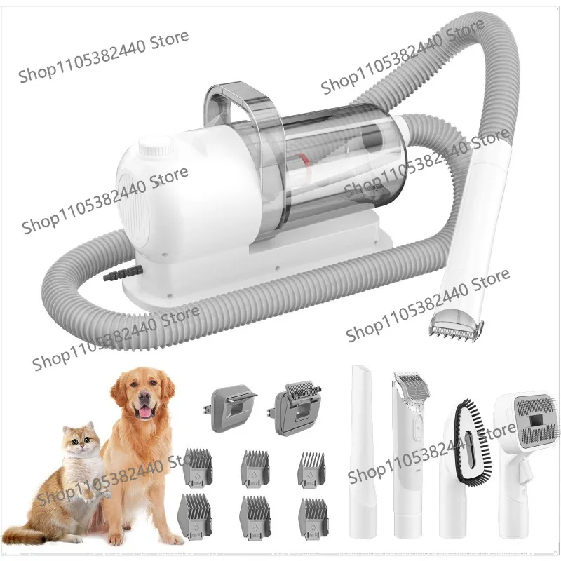 6 In 1 Pet Grooming Vacuum Kit Dog Grooming Clippers Pet Hair Remover With Power 2.5L Large Suction & Low Noise Pet Hair Kits