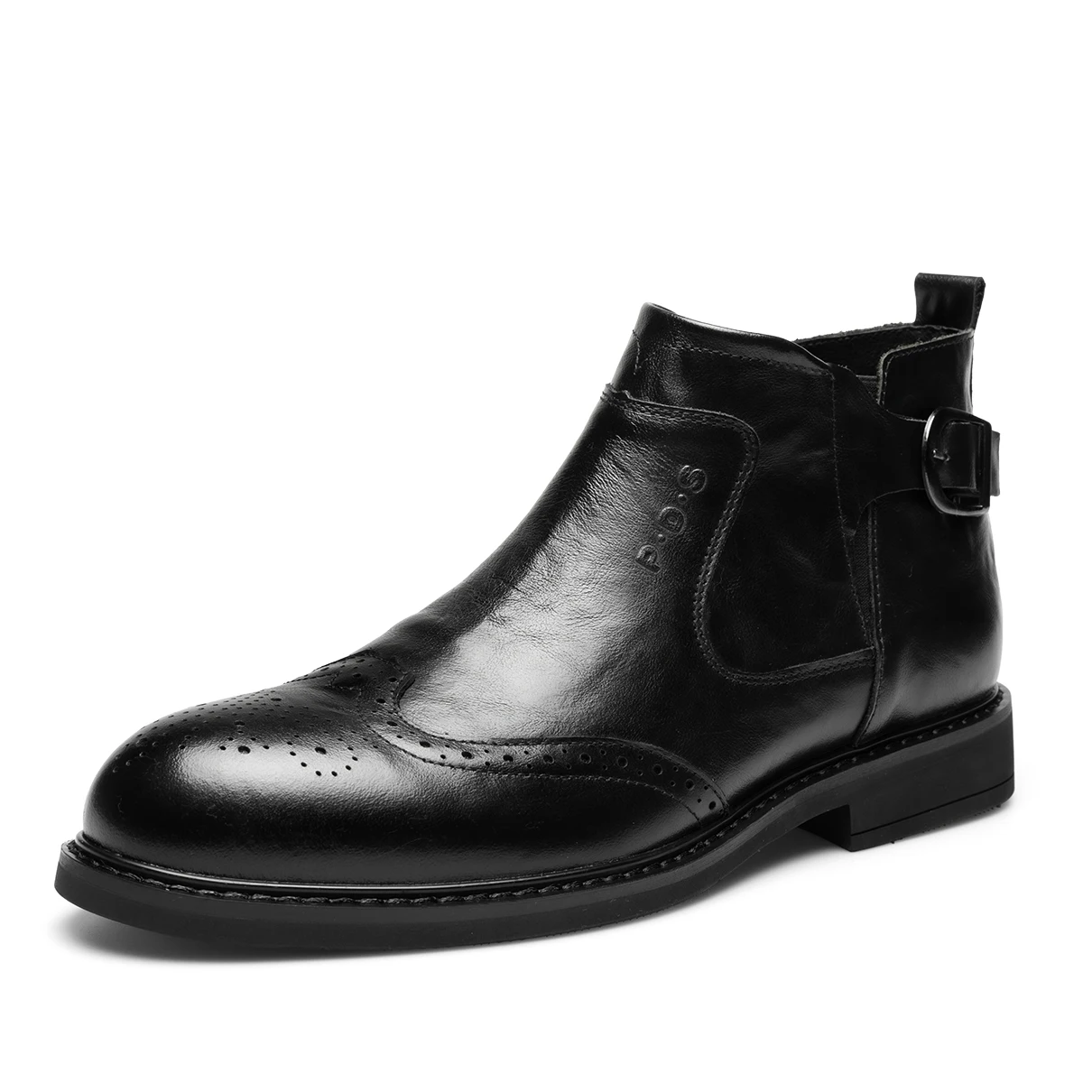 Zapatos de cuero informales para hombre, botas cortas de moda retro, 231130