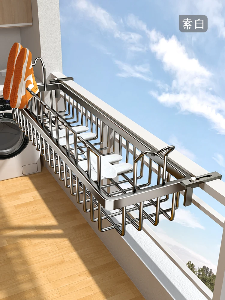 

Balcony oe Drng Ra Iron Art Fence Hanging elf for Slippers And oes Drng Tool Made in andong China Small Organizer