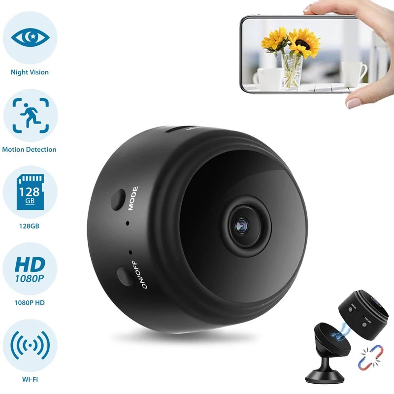 

A9 Intelligent Mini Camera 1080P HD Infrared Night Camera with Motion Detection Function and 120 ° Large Photography Wide Angle