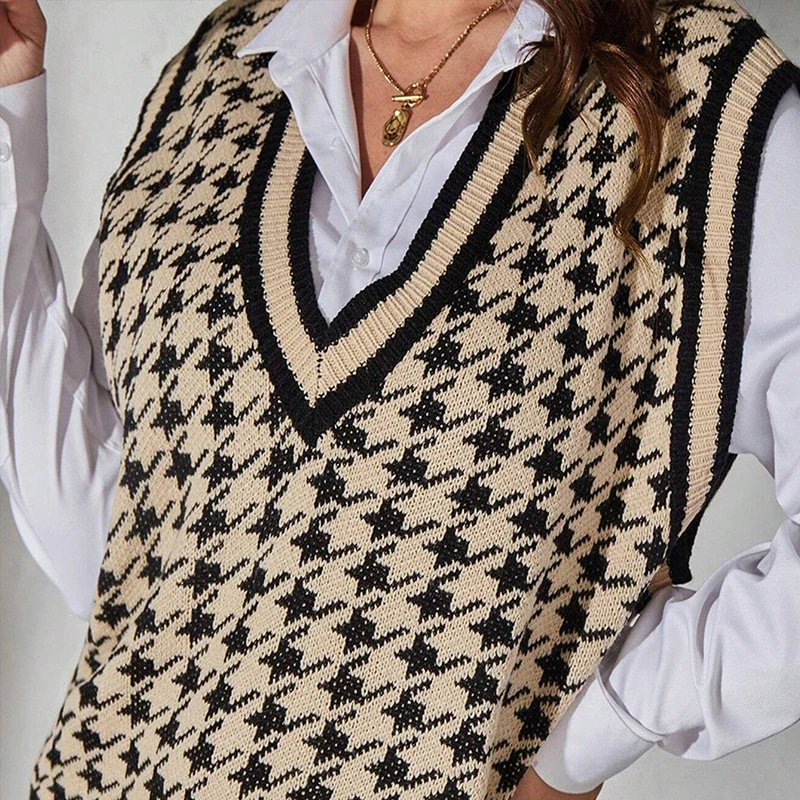 Elegante V-hals gebreide mouwloze korte vest top voor dames zomermode minimalistische stijl kleding