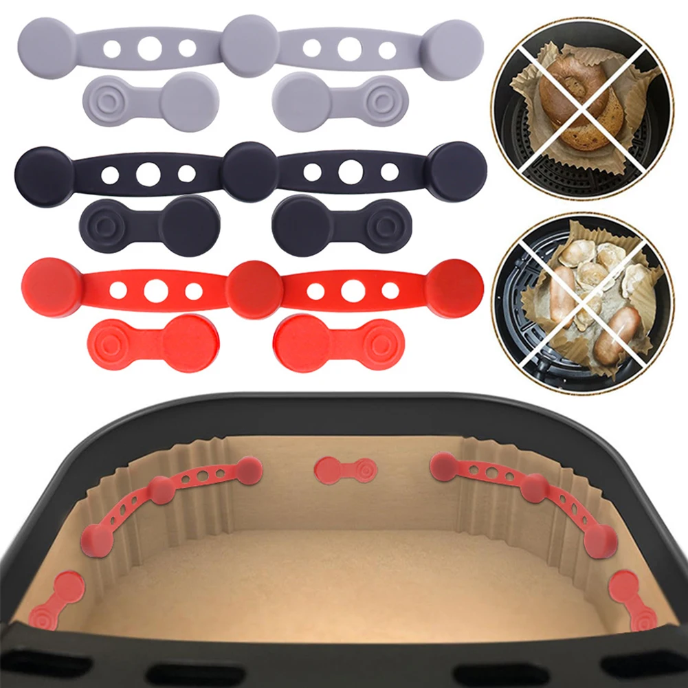 الهواء المقلاة مغناطيس سيليكون مشبك لتثبيت الهواء المقلاة ورقة بطانات الإفراج السريع الهواء المقلاة المغناطيس سهلة التنظيف ل #2