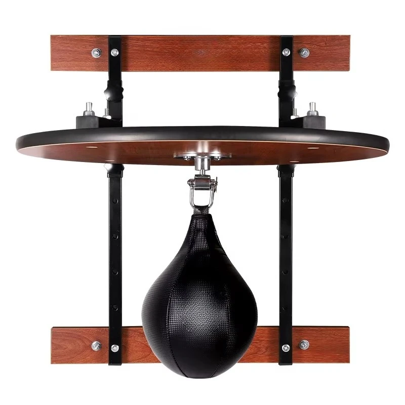 

Adjustable Height Wooden Boxing Stand Pear Shaped Hanging Speed Ball For Standard Professional Training