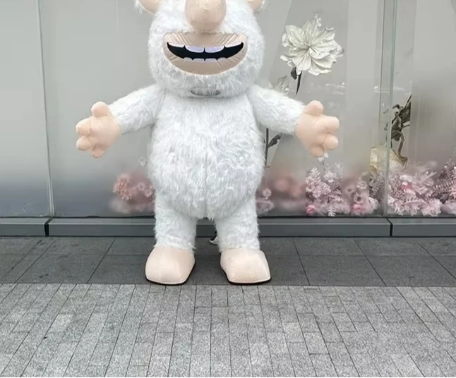 الكبار نفخ الوحش زي تفجير فروي التميمة البدلة لحفلة عيد ميلاد شخصية كرتونية تأثيري فستان لا بطارية