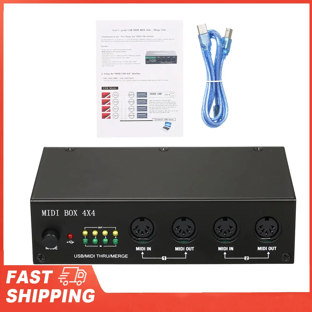 4 In /4 Out 64 Midi…