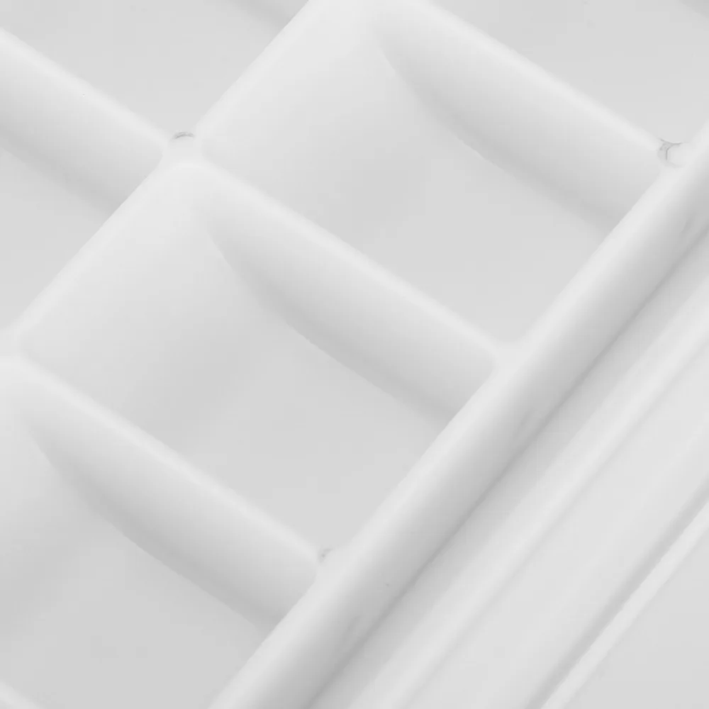 

24 Grids White Painting Palette Box Plastic Lightweight Pigment Box Folding Art Mixing Container Indoor Art Draft Work