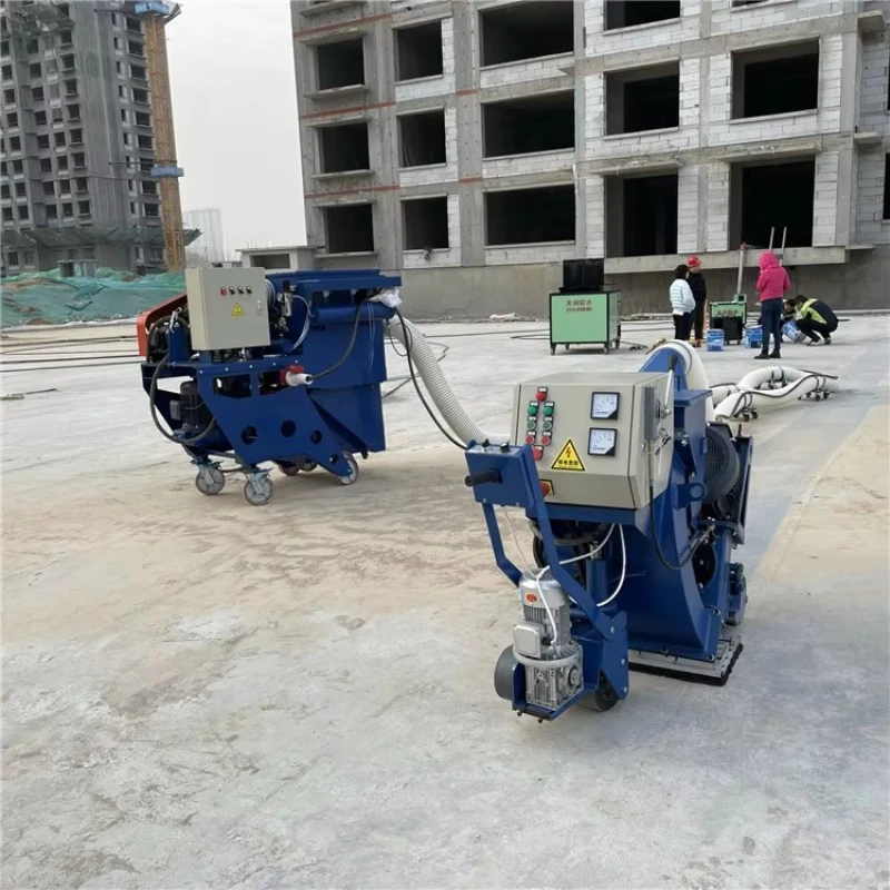 Machine de sablage pour l'entretien des chaussées routières, traitement des surfaces en béton