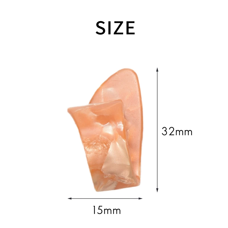 16 قطعة إصبع الإبهام الغيتار اختيار السليلويد الوسيط Thumbpick لسمك الغيتار الكهربائي الصوتي