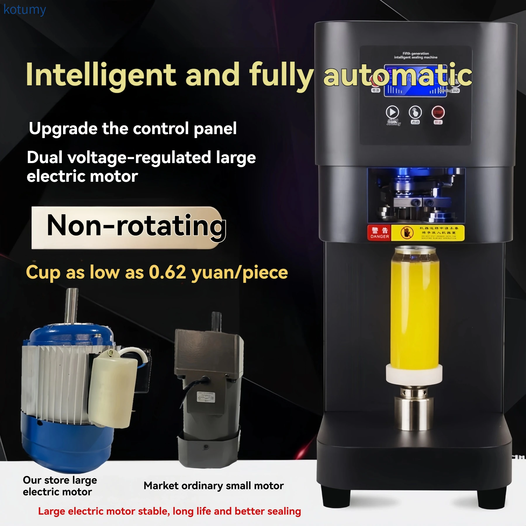 

Fully Automatic Intelligent Can Sealing Machine, Commercial Packaging Equipment for Milk Tea Shops & Beer Cans