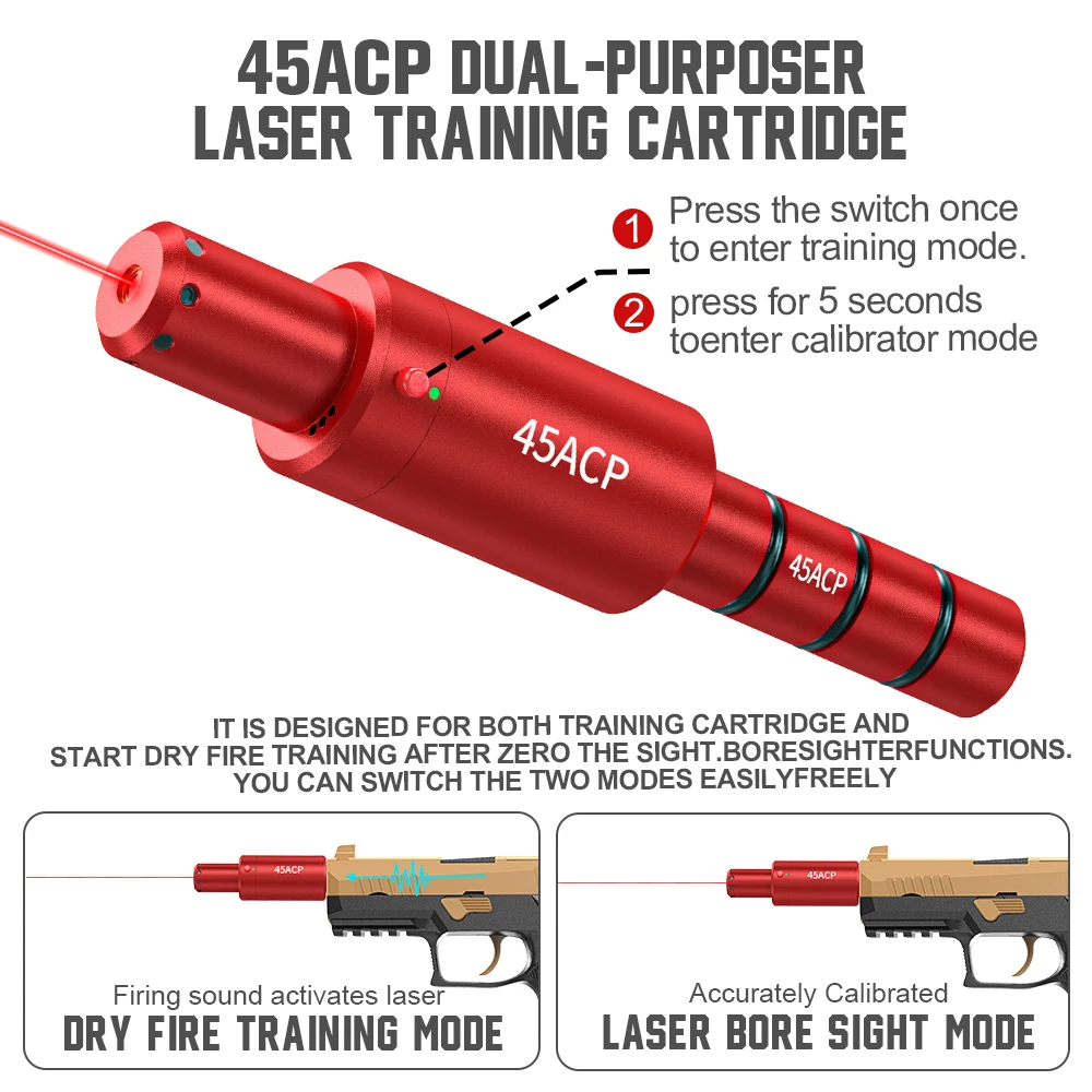 مدرب مغناطيسي متعدد الوظائف 45ACP، ثنائي الاستخدام للتدريب والمعايرة #2