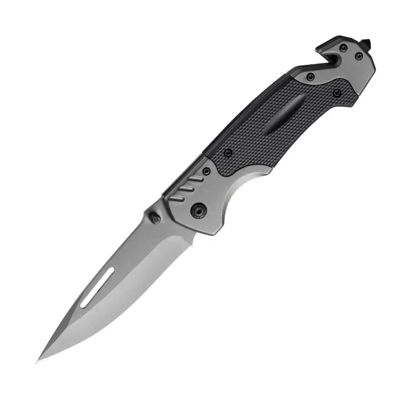 Outdoor Stainless Steel Folding Knife High Hardness Portable EDC Camping Pocket Knife Hiking Travel Self Defense Survival Knife