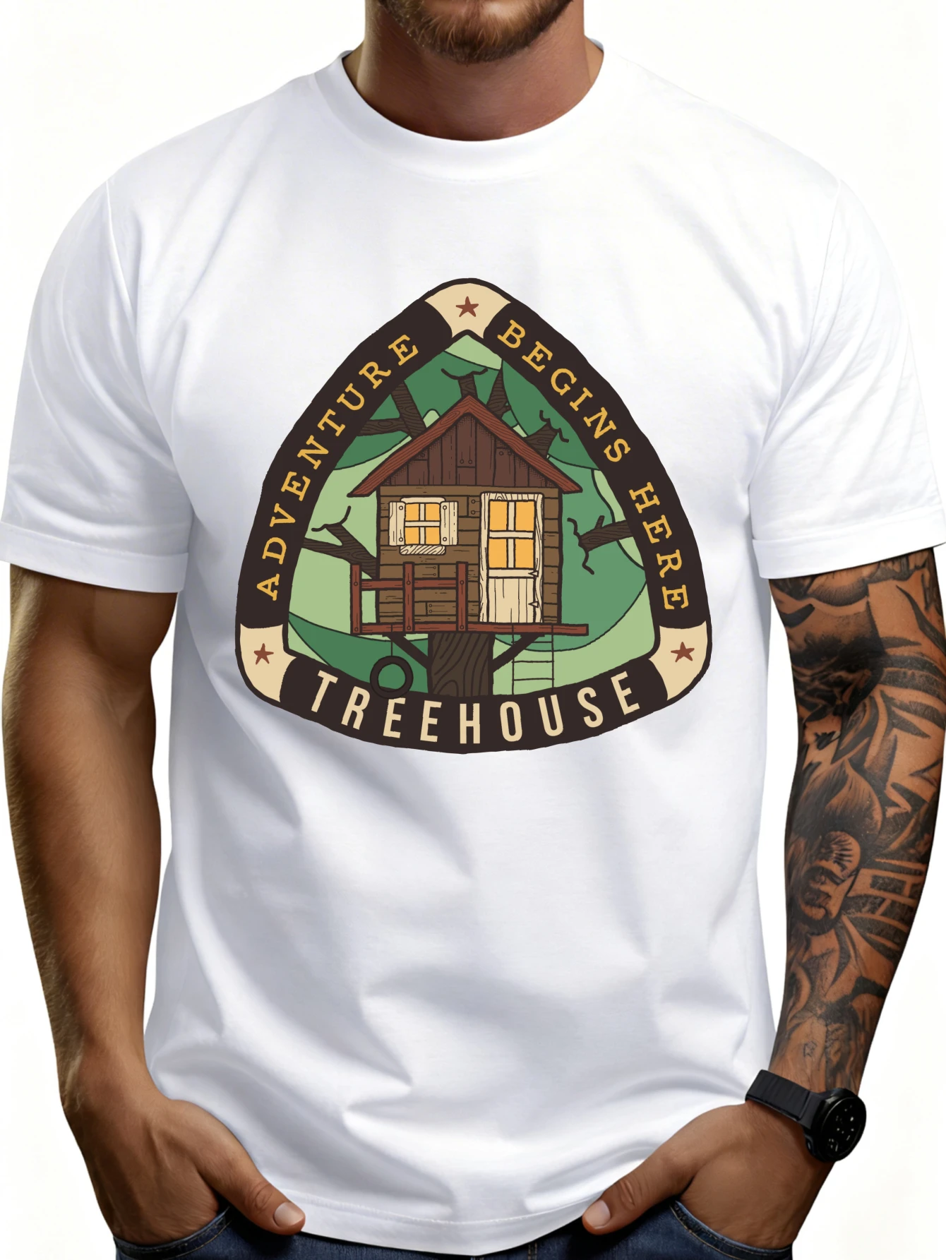 Casual Outdoor Style Men's T-Shirt 