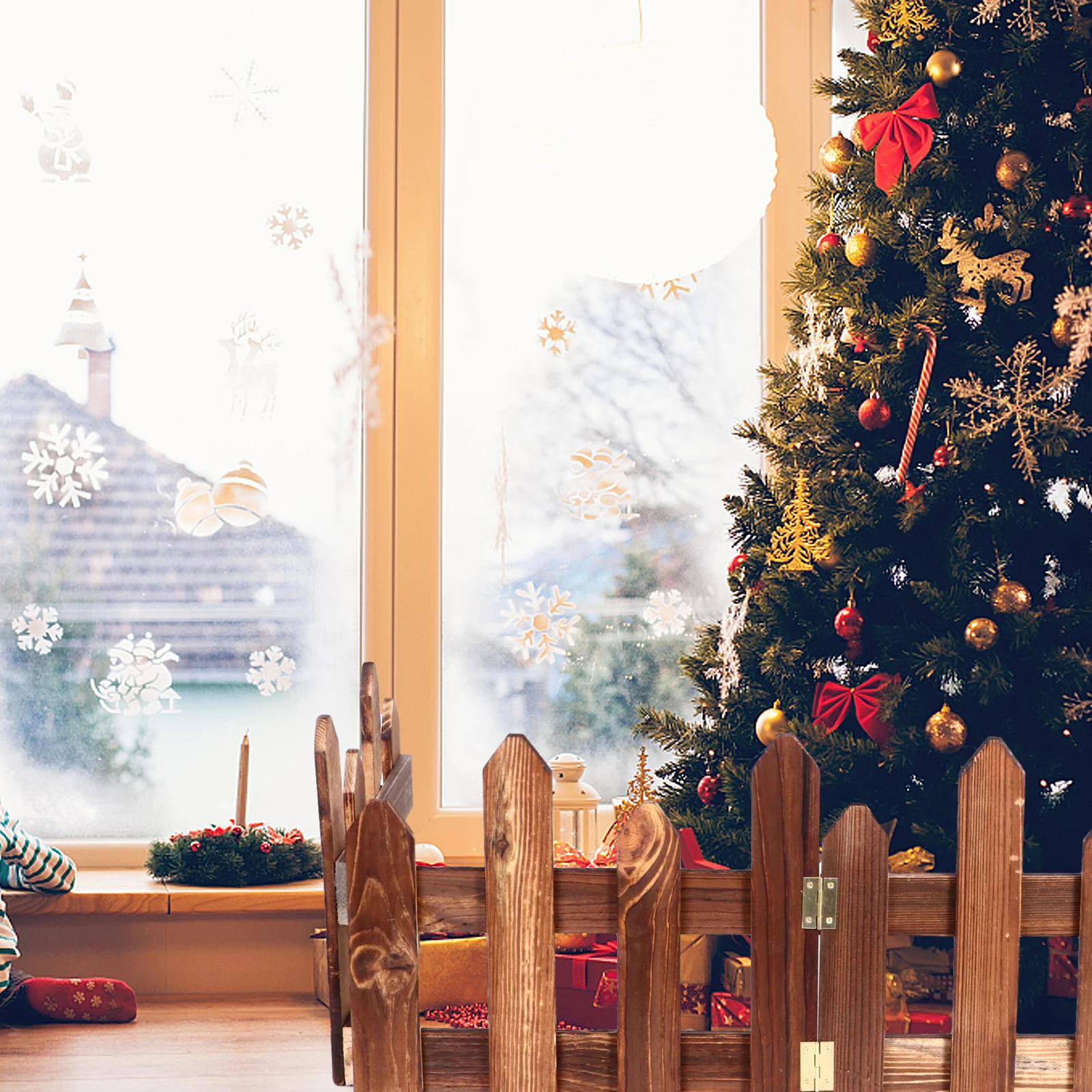 

1 set 1 Set Carbonized Wood Fence Durable Waterproof Garden Fencing For Outdoor Yard Patio Decor Border Lawn Guardrail