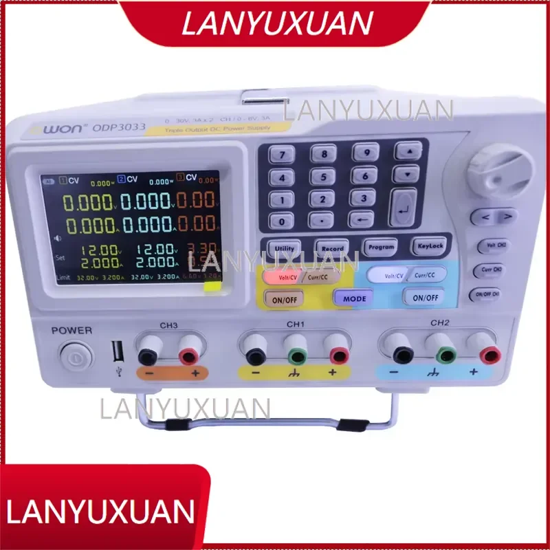 ODP3033 OWON Programmable Triple Output DC Power Supply with 3-CH 1*0~6V 3A DC